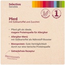 Herrmann's Hunde Pouches - Pferd mit Süßkartoffel und Zucchini - 150g Hunde Nassfutter