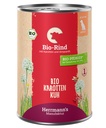 Herrmann's Hunde Dose - Adult Bio-Rind mit Karotten und Amaranth - 400g für Hunde Nassfutter