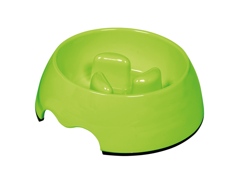 Hunde Napf "Anti-Schling" Lindgrün L 750ml 22 x 7,5 cm Melamin