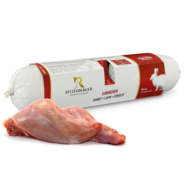 Ritzenberger Katzen Menü Duo Rolls - Kaninchen mit Karotte & Fenchel  2x175g - Katzenfutter