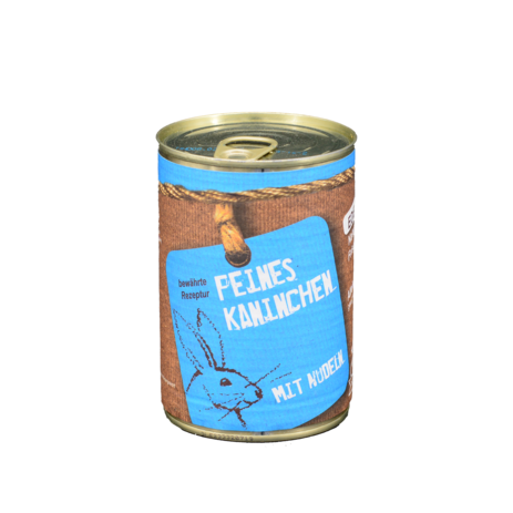 Tarus Naturkost Katze - Kaninchen mit Nudeln 400g - Menü für Katzen