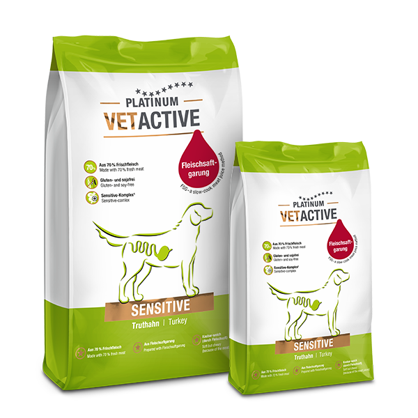 Platinum VetActive Trockennahrung Sensitive 1,5kg für Hunde