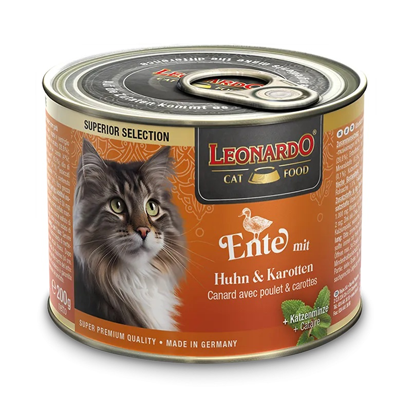 LEONARDO® Dose Superior Ente mit Huhn & Karotten 200g
