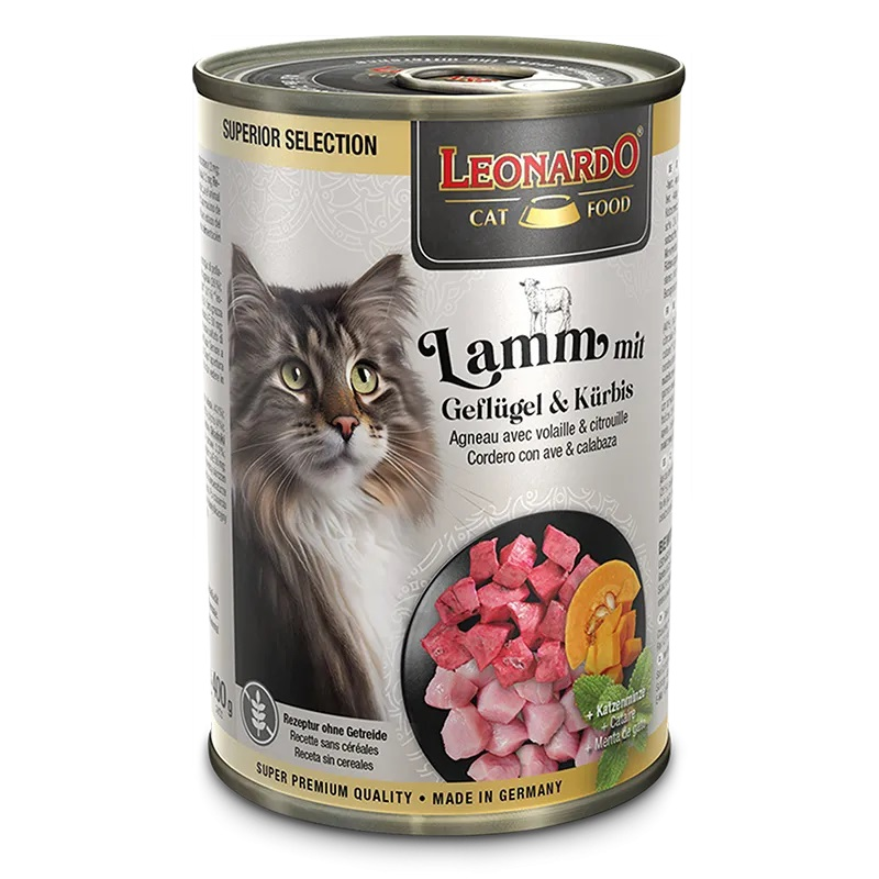 LEONARDO® Dose Superior Lamm mit Geflügel & Kürbis 400g
