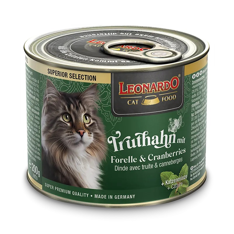 LEONARDO® Dose Superior Truthahn mit Forelle & Cranberries 200g