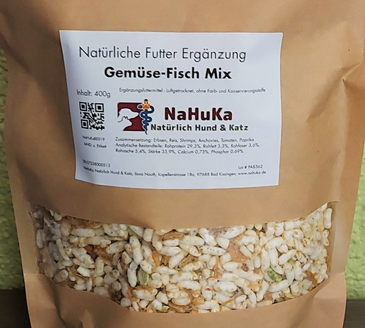 [NaHuKaBE019] NaHuKa Beiflocken - Gemüse-Fisch Mix mit Shrimps 400g