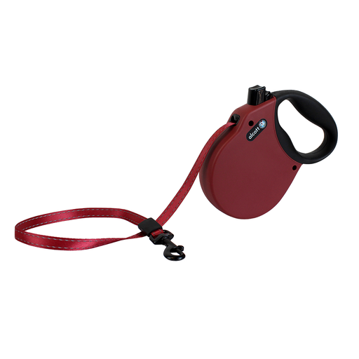 [849910115332] Alcott Adventure Automatik-Rollleine M rot 5m Gurt für Hunde bis 30kg