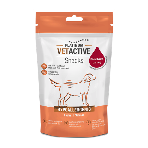 [PV2000s] PLATINUM VETACTIVE Snack Hypoallergenic Salmon 200g