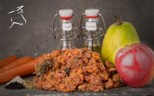 [Bel30101] BARF Rindfleisch 250g - Komplettmenü für Hunde