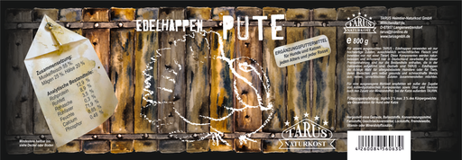 [P0008109] Tarus Edelhappen Pute 800g pur - Reinfleischdose
