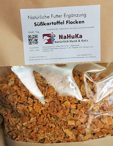 [BESK1] NaHuKa Beiflocken - Süßkartoffel Flocken 1kg