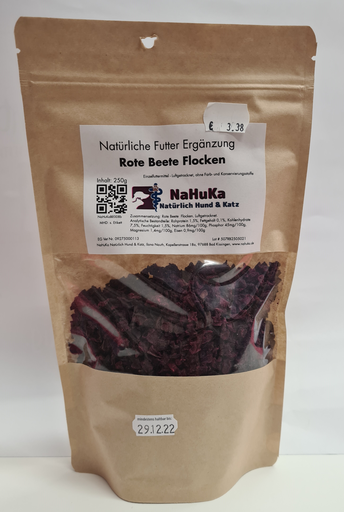 [NaHuKaBE008b] NaHuKa Beiflocken - Rote Beete Flocken 250g