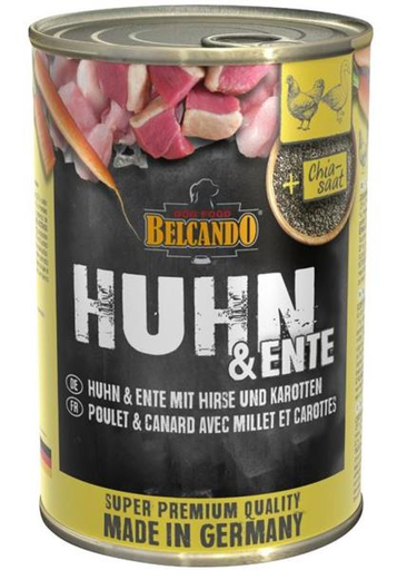[P0008268] BELCANDO® Dose 400g Huhn & Ente mit Hirse & Karotten