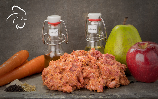 [Bel30301] BARF Huhn 250g - Komplettmenü für Hunde