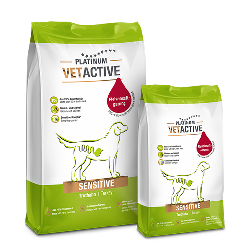 [PVSv1500] Platinum VetActive Trockennahrung Sensitive 1,5kg für Hunde