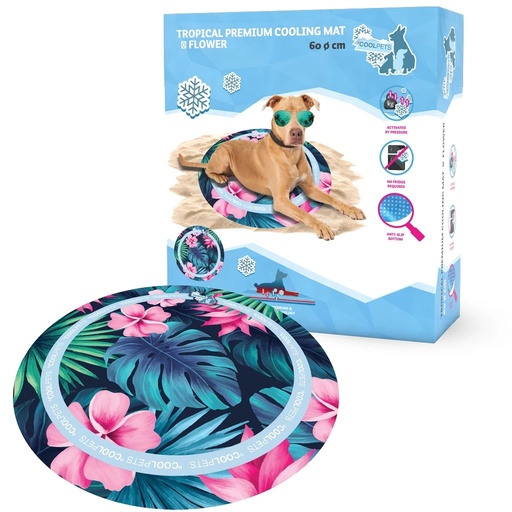 [P0008817] CoolPets Tropical Premium Cooling Mat Flower Kühlmatte
