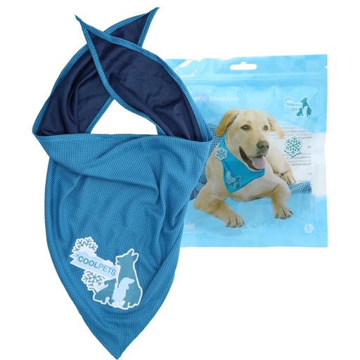 [P0008821] CoolPets Cooling Bandana 60x60cm L Kühlendes Halstuch für Hunde