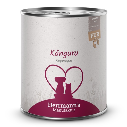 [HM009990] Herrmann's Reinfleisch Dose - Kreativ-Mix Känguru - 800g Single Protein Nassfutter