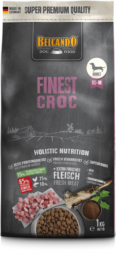 [P0001250] BELCANDO® Trockenfutter Finest Croc 1kg für Hunde 
